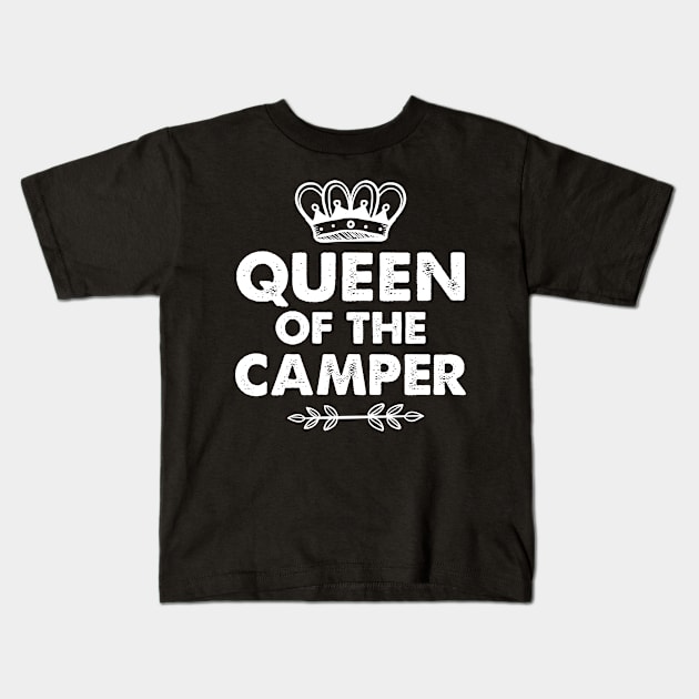 Queen Of The Camper Unisex Shirt - Camping Shirt, Camper TShirt Shirt, Camper Gift, Funny RV Shirt, RV Shirt, Camper Shirt, Camping Shirt Kids T-Shirt by johnii1422